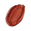 Crackled Copper. A neatly smudged swatch of thick, textured, deep rusted-bronze coloured lip cream.