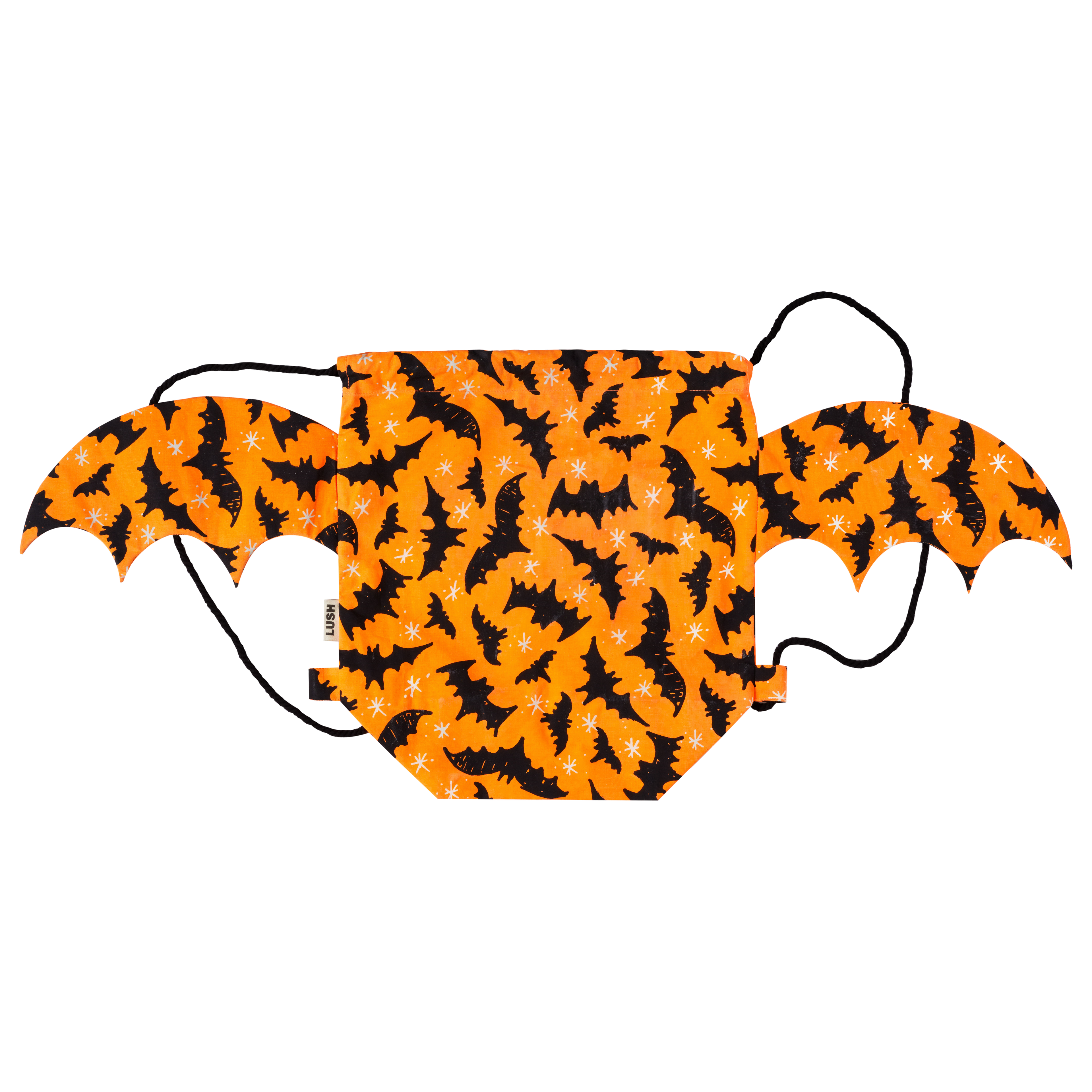 They Only Come Out At Night Orange Drawstring Bag