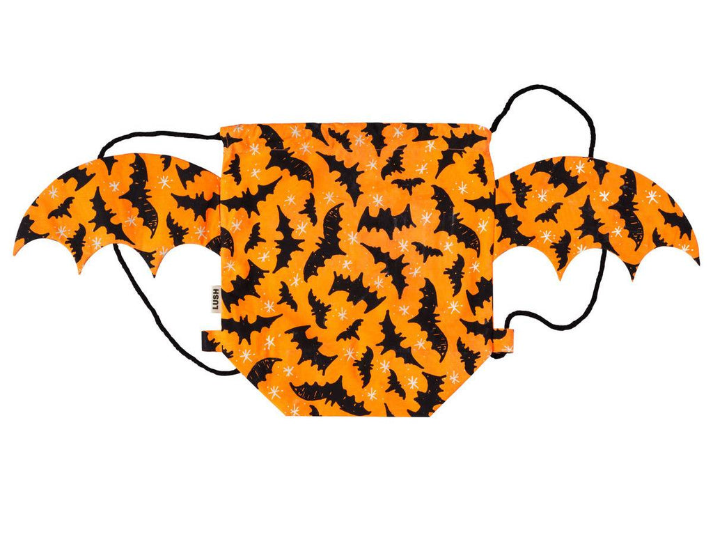 They Only Come Out At Night Orange Drawstring Bag