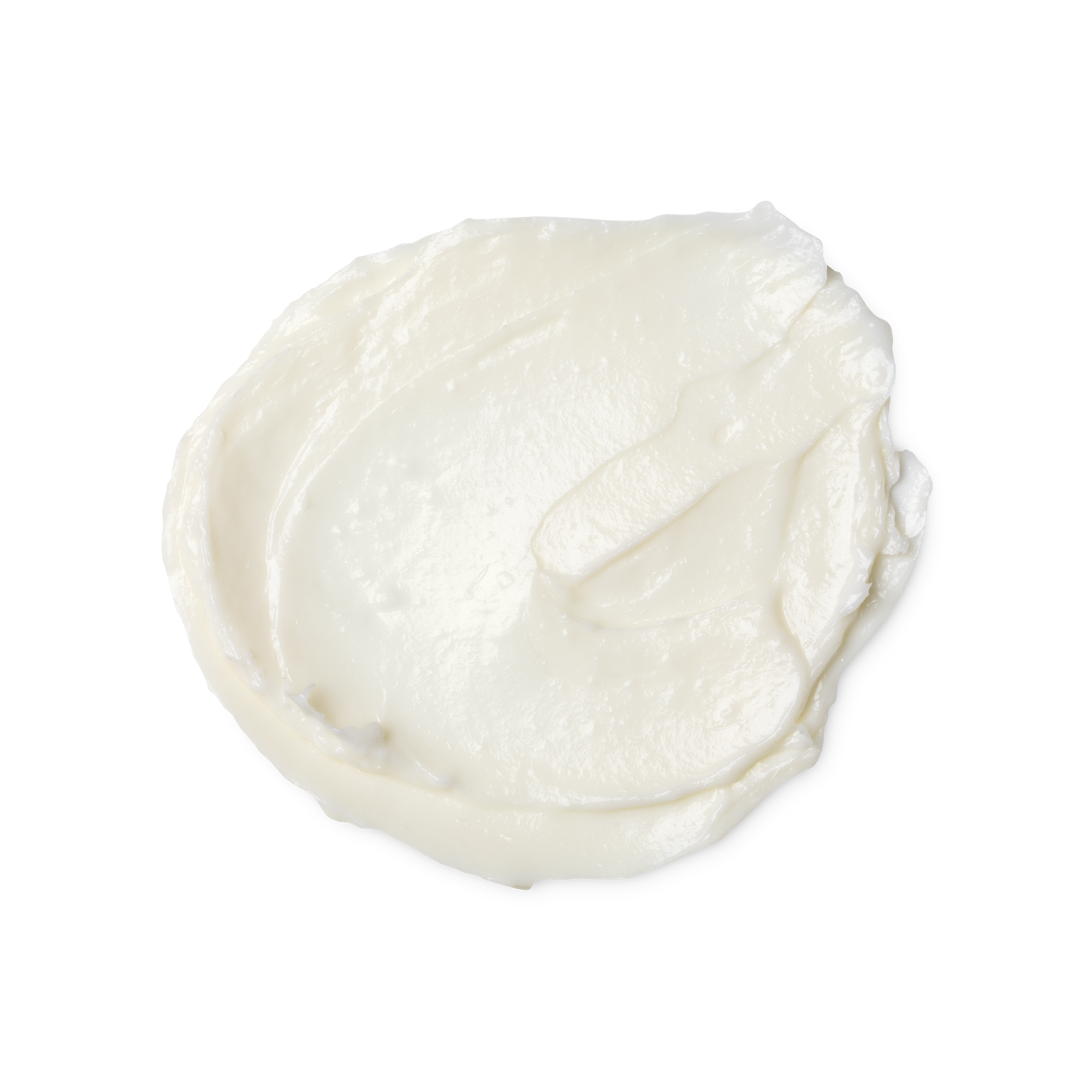 A swatch of thick, creamy coloured Kalamazoo beard and facial wash.