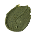 Matcha. A smudged swatch of forest-green, textured, exfoliating face mask.