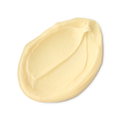 Oat. A neatly smudged swatch of creamy, soft, ivory-coloured facial cleanser.