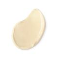 A swatch of buttery cream coloured Pansy body lotion.