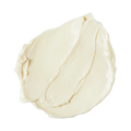 Retread. A smooth, thick dollop of cream-coloured hair conditioner. The product has a rich, glossy consistency with gentle swoops and ridges from being swirled, showing a soft, moisturising texture.