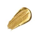 A swatch of shimmery gold liquid eyeliner.
